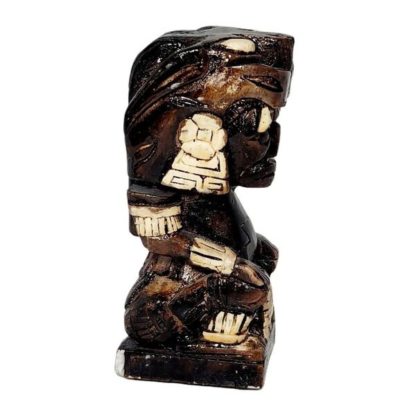 Tiki Vintage Hand Carved Wood Wooden Carving Bar Totem Statue - Picture 4 of 8